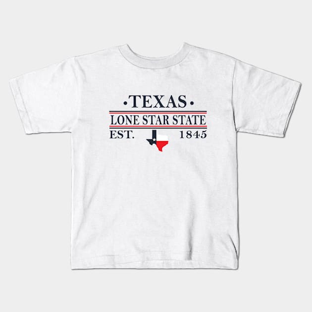 Texas the lone star state Kids T-Shirt by omitay